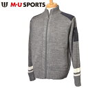 40%OFFセールMUスポーツ ゴルフ M・U SPORTSジップアップニットブルゾン メンズ 2024秋冬新作 送料無料M-L-LL トップス エムユースポー...