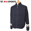 40%OFFセールMUスポーツ ゴルフ M・U SPORTSジップアップニットブルゾン メンズ 2024秋冬新作 送料無料M-L-LL トップス エムユースポー...