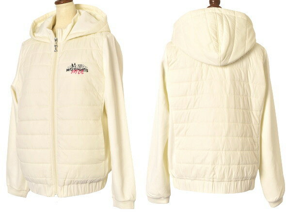 MUスポーツ ゴルフ M・U SPORTS中綿切替フーディージップアップブルゾン レディース 2025秋冬新作 送料無料M-L-LL トップス エムユースポーツ 701r7604最強配送