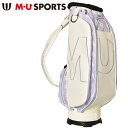 50%OFFセールMUスポーツ ゴルフ M・U SPORTSキャディバッグ メンズ レディース 2024春夏新作 送料無料9.5型 3.9kg エムユースポーツ...