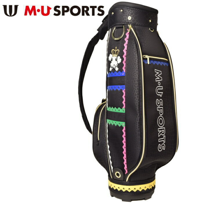 MUスポーツ ゴルフ M・U SPORTSキャディバッグ レディース 2024秋冬新作 送料無料8.5型 3.2kg エムユースポーツ最強配送 703q6124