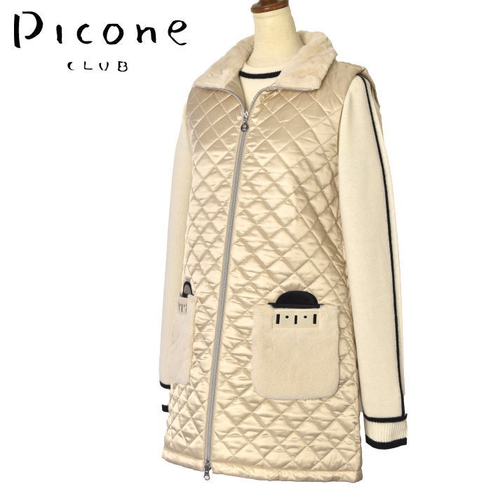 40％OFFセールピッコーネ クラブ PICONE CLUBロング中綿ベスト レディース 2023秋冬新作 送料無料M-L-LL トップス ピッコーネクラブ