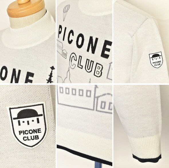 50％OFFセールピッコーネ クラブ PICONE CLUBハイネックニットプルオーバー メンズ 2023秋冬新作 送料無料M-L トップス ピッコーネクラブ モックネック最強配送 アウトレット platon-10032855 ATELIER PLATON アトリエプラトン サンプル画像3