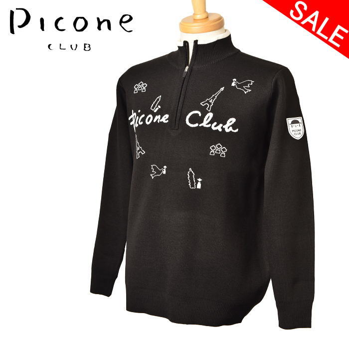 50%OFFセールピッコーネ クラブ PICONE CLUBハイネックハーフジップニットプルオーバー メンズ 2024秋冬新作 送料無料M-L トップス ピッコ...