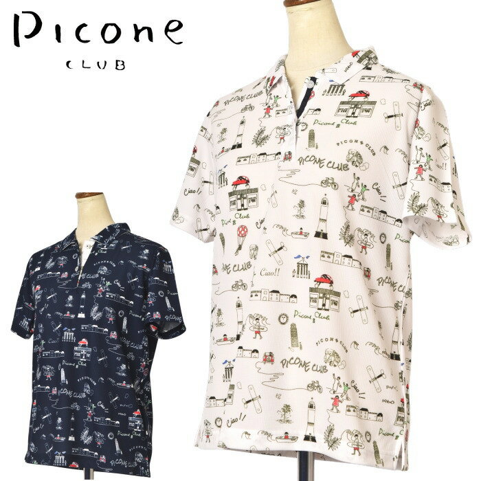 Rakuten - ピッコーネ クラブ PICONE CLUB半袖ポロシャツ レディース 2026春夏新作 送料無料M-L-LL トップス ピッコーネクラブ c559414最強配送