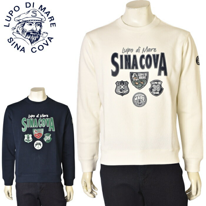 シナコバ SINACOVAクルーネックトレーナー スウェット メンズ 2025秋冬新作 送料無料M-L-LL トップス ..