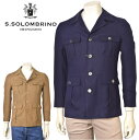 ソロンブリーノ s.solombrinoリネンジャケット メンズ 2025春夏新作 送料無料46-48-50 トップス ソロンブリーノ最強配送