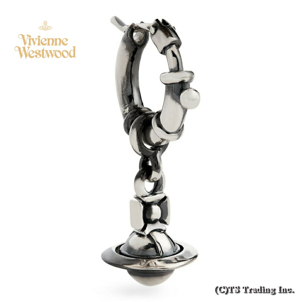 ヴィヴィアン・ウエストウッド ピアス（レディース） Vivienne Westwood ヴィヴィアンウエストウッド★MAN Pauliana Orb single Pierced Earring ☆ パウリアーナ ORB シングルピアス (Oxi SV) [1個売りです]【あす楽対応】【YDKG-k】【W3】【送料無料】