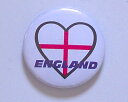 ◆Heart＆England◆ハート イングランド 缶バッジ◆London ストリート マーケットから直輸入♪