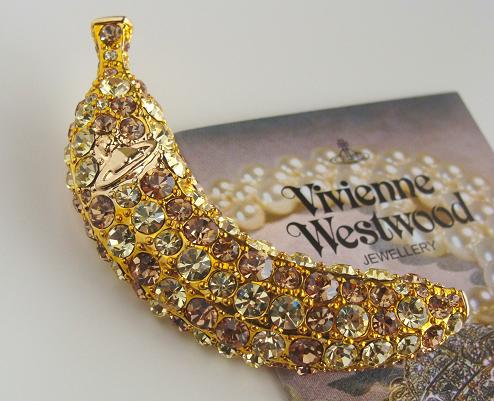 ◆Vivienne Westwood◆ヴィヴィアン ウエストウッド★Banana ORB Brooch新作♪バナナ オーブ ブローチ YELLOW/GOLD