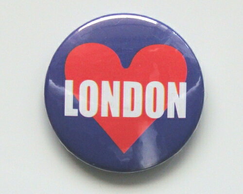 ◆Love London NV◆ハート オブ ロンドン 缶バッジ◆London Stマーケットから直輸入♪