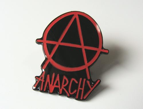 ◆Anarchy RE/BK◆アナーキー ロゴ☆ピンバッジ◆London ストリート マーケットから直輸入♪