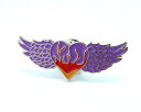 楽天プラッツティーズ楽天市場店◆Winged Heart Purple◆ウイング　ハート☆ピンバッジ◆London ストリート マーケットから直輸入♪