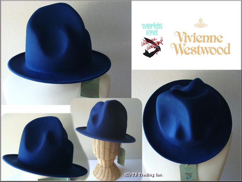 Vivienne Westwood ヴィヴィアンウエストウッド★Felt Mountain hat 限定☆フエルト・マウンテン ハット（BLUE）【送料無料】【あす楽対応】【YDKG-k】【W3】