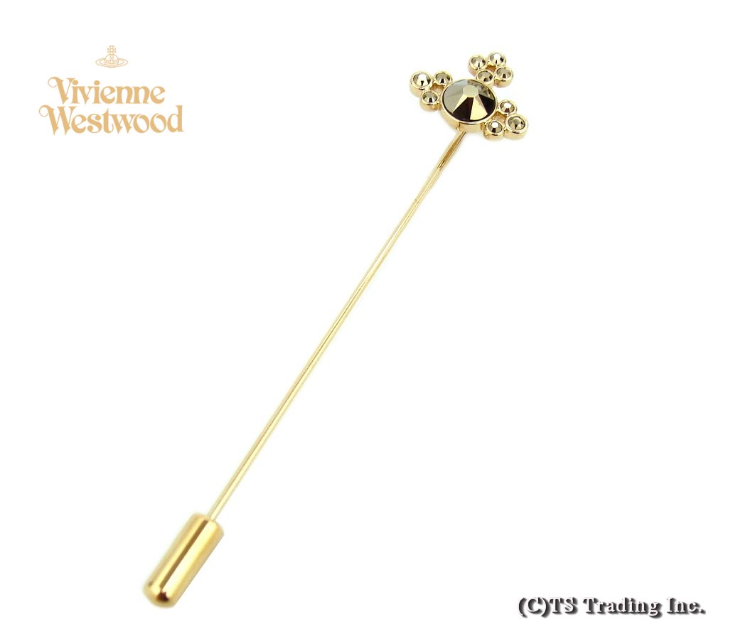 Vivienne Westwood MAN Bruce ORB ラペルピン ヴィヴィアンウエストウッド ブルース オーブ Lapel Pin (GOLD)【あす楽対応】【YDKG-k】【W3】【送料無料】【smtb-k】