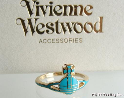 ◆Vivienne Westwood◆ヴィヴィアンウエストウッドKate Ring SV925☆ケイト ORB リング SV925(Turquoise/GOLD) 【あす楽対応】【YDKG-k】【W3】【送料無料】【smtb-k】