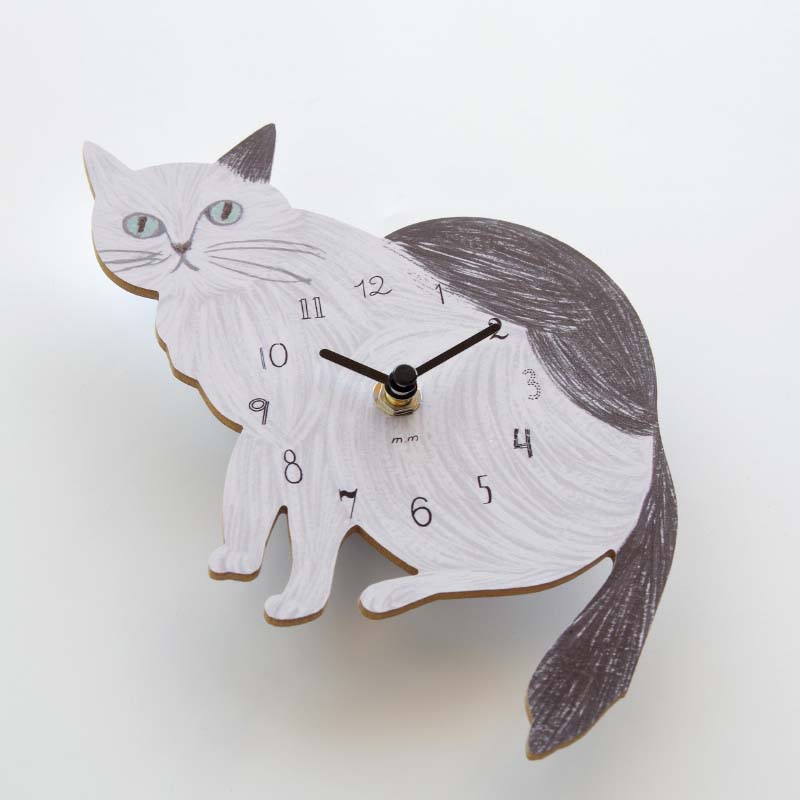 松尾ミユキ ダイカットクロック クラウン Diecut Clock Crown 壁掛け時計 時計 ねこ 猫 [2]