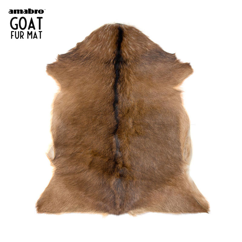 アマブロ ゴート ファー マット amabro GOAT FUR MAT 山羊 ヤギ ソファーカバー ラグ 毛皮 天然