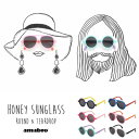 アマブロ ハニーサングラス amabro HONEY SUNGLASS Round ラウンド(NAVY/PINK/BLUE) Teardrop ティアドロップ(BLUE/PINK/WHITE) 対象年齢3歳〜6歳