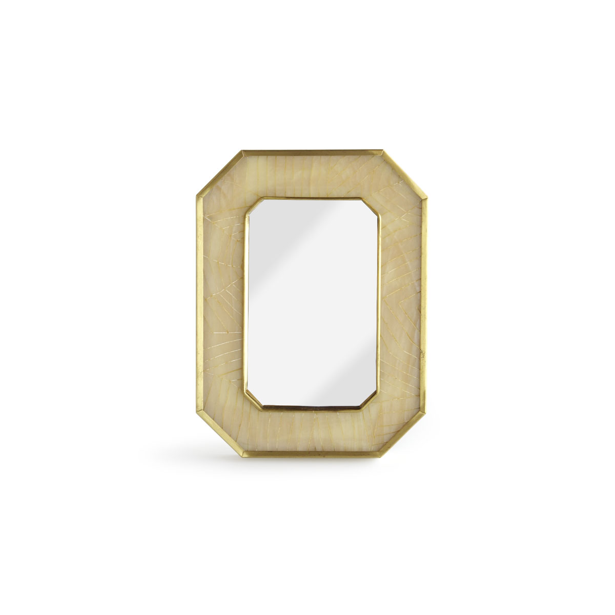 PLAY DESIGN PLAYのミラー リディ MIRROR RIDHI MONIQUE CHARTLAND by Goody Grams モニークチャートランド バイ グッディグラムス レジン 真鍮 アンティーク調 八角形｜アングル2