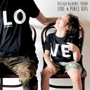 【キッズTシャツ】 Love & Peace キッズ Design Against Trend BLACK/NAVY/GREY 100cm/120cm