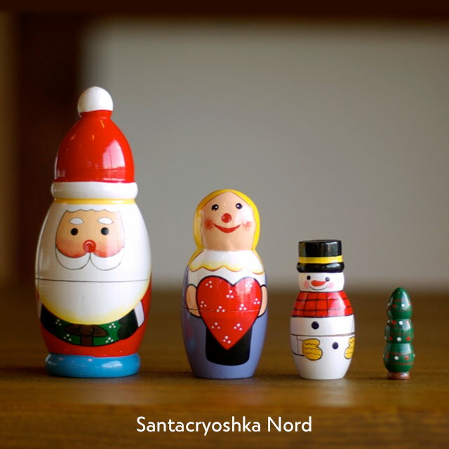 SANTACRYOSHKA NORD サンタクリョーシカ ノード サンタクロース マトリョーシカ クリスマス X'MAS ノルド プレゼント