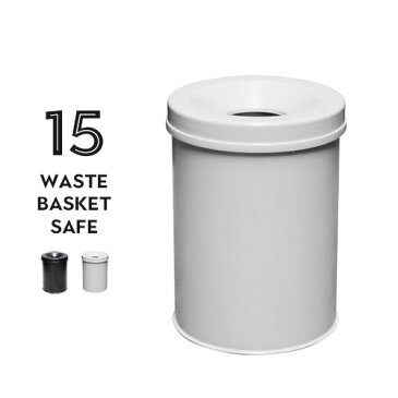 ウェイスト バスケット セーフ 15L WASTE BASKET SAFE 15 ゴミ箱 消火蓋 DURABLE ブラック/グレー シンプル