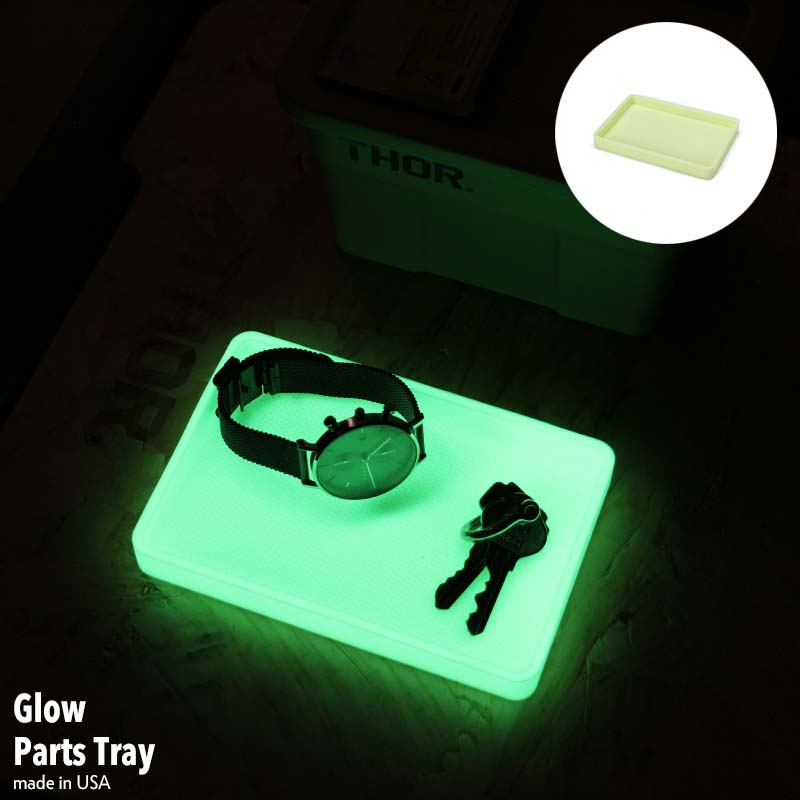 グロー パーツ トレイ Glow Parts Tray トレー 蓄光 アメリカ軍 玄関 小物入れ 鍵置き 災害 おしゃれ グローインザダーク