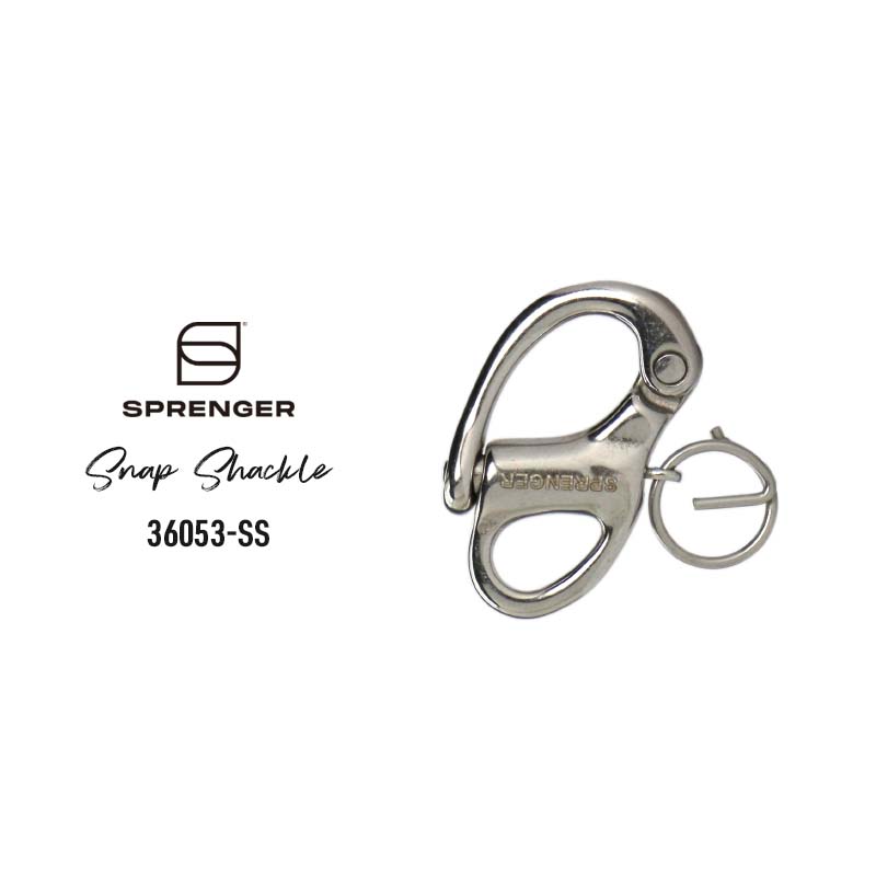 スナップシャックル 36053-SS SPRENGER Snap Shackle スプレンガー キーリング キーホルダー ダブルリング付属