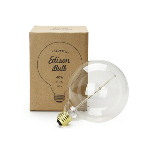 Edison Bulb “Globe (L)” 40W/60W/E26 エジソンバルブ 