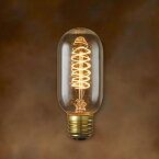 Edison Bulb “Tubular(SPIRAL)” 40W/60W/E26 エジソンバルブ "チューブラー スパイラル" エジソン電球 白熱電球 フィラメントが様々な形をしたタングステン電球 【あす楽対応_東海】