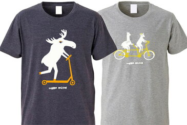 DONNA WILSON ドナ・ウィルソン Lama&Goat Bike Tshirts Moose Tshirts ラマとヤギと自転車のTシャツ ムースのキックスケーターTシャツ ユニセックス メンズ レディス ドナウィルソン 【あす楽対応_東海】