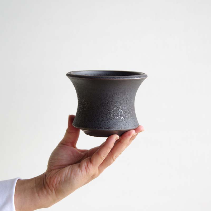 Alloy POT&SAUCER M アロイ ポット&ソーサー Mサイズ φ117 × H96mm 4号 植木鉢 受...