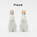 Floyd Fortune Rabbit フロイド フォーチュン ラビット 招き兎 うさぎ ホワイト 磁器 2匹セット