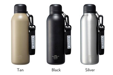 RIVERS バキュームフラスクステム 500ml タン/ブラック/シルバー φ80 x H225 mm 水筒 おしゃれ