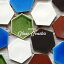 ANGLE 쥤  󥰥 Glaze Coaster 6-angles White/Black/Red/Blue/Green W95H10mm