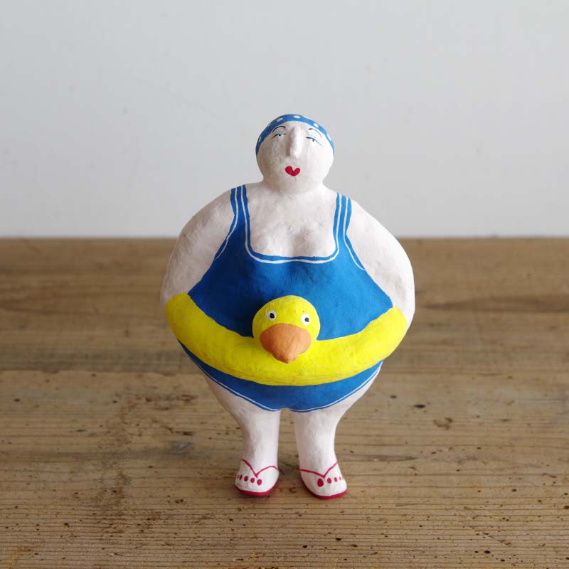 パピエマシェ D2419 BATELA Papier Mache バテラ 張り子 おばさん スペイン レトロ フレンチヴィンテージスタイル [2]