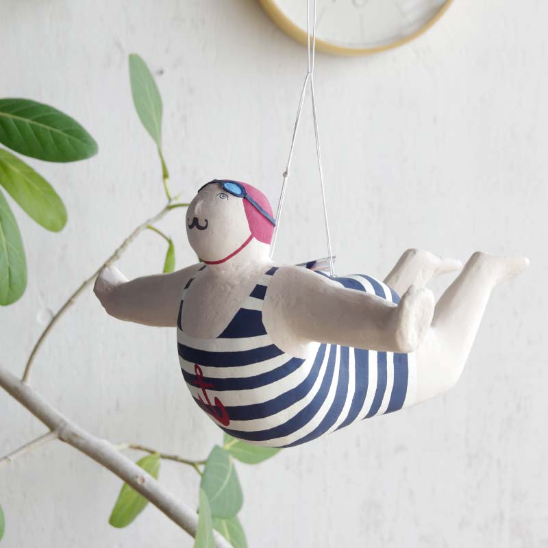 ハンギングダイバー D6683 BATELA Hanging Diver バテラ 張り子 おじさん スペイン レトロ フレンチヴィンテージスタイル [2]