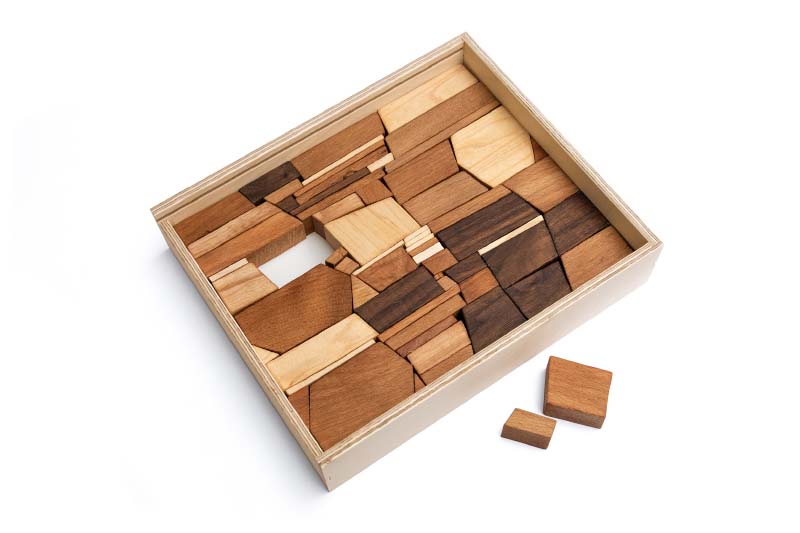 Lessing ウォールゲーム Das Mauerspiel 木製パズル 壁 積み木 オブジェ ドイツ レッシング [2]