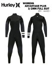 【WOMEN'S】HURLEY ハーレーADVANTAGE PLUS 3/2mm FULL SUITアドバンテージプラスフルスーツ010カラーウェットスーツ