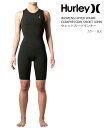 HURLEY ハーレーWOMENS HYPER WARM COMPRESSION SHORT JOHNレディース ハイパー ウォーム コンプレッション ショート ジョンウェットスーツインナー ブラック防寒対策 起毛素材