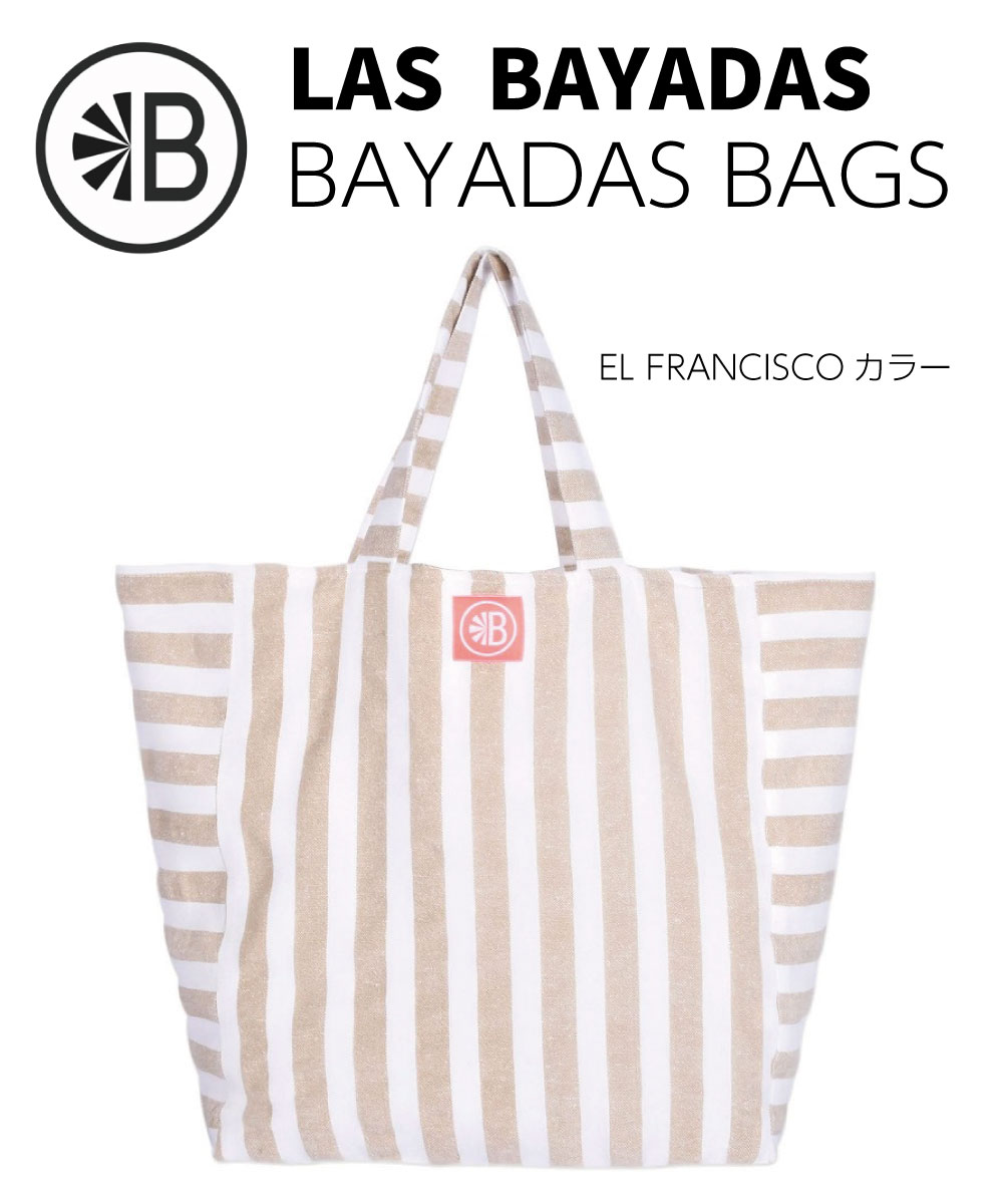 乐天商城 - LAS BAYADAS ラス バヤダスBAYADAS BAGS バヤダス バッグトートバッグ ショルダーバッグ キャンバスバッグビーチバッグ エコバックヨガバッグ カジュアル ストライプ柄 ボーダー柄