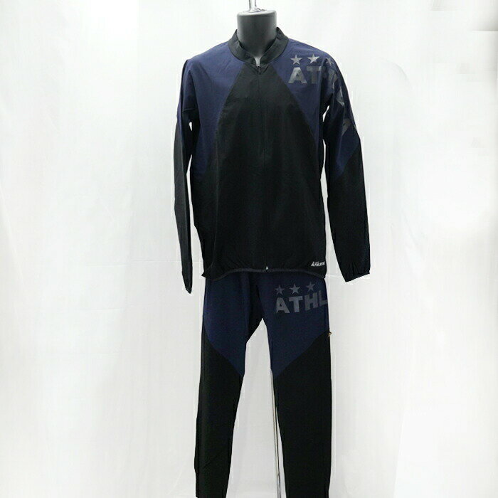 【アスレタ ブレーカー】ATHLETA アスレタ ウルトラストレッチシェルジャケット&パンツ 上下セット BLK/ブラック REI-1054 REI-1055