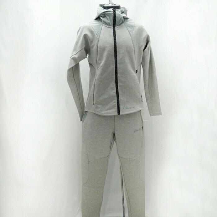 【アスレタ スウェット上下】O-REI ボンディングスウェット&ボンディングスウェットパンツ 上下セット グレー REI-1056 REI-1057