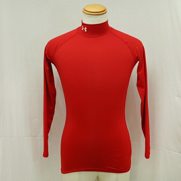 【アンダーアーマー UNDER ARMOUR インナーシャツ】ヒートギアコンプレッション RED/レッド MSC6828 サッカー フットサル トレーニング