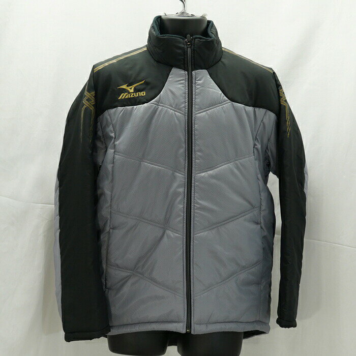 【ミズノ ジャケット】キルトジャケット SIL×BLK/シルバー×ブラック A60JF150 サッカー フットサル