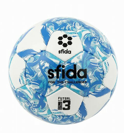 【スフィーダ　フットサルボール】フットサルボール 3号球 ジュニア ホワイト×ブルー　SB23IR03 JFA 検..