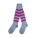 【サッカー ストッキング】VAUER/ヴァウアー ボーダーソックス グレー×ピンク vaa0503GRYPNK サッカーストッキング