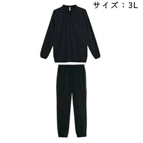 ドライストレッチピステ上下セット ブラック 3L glimmer