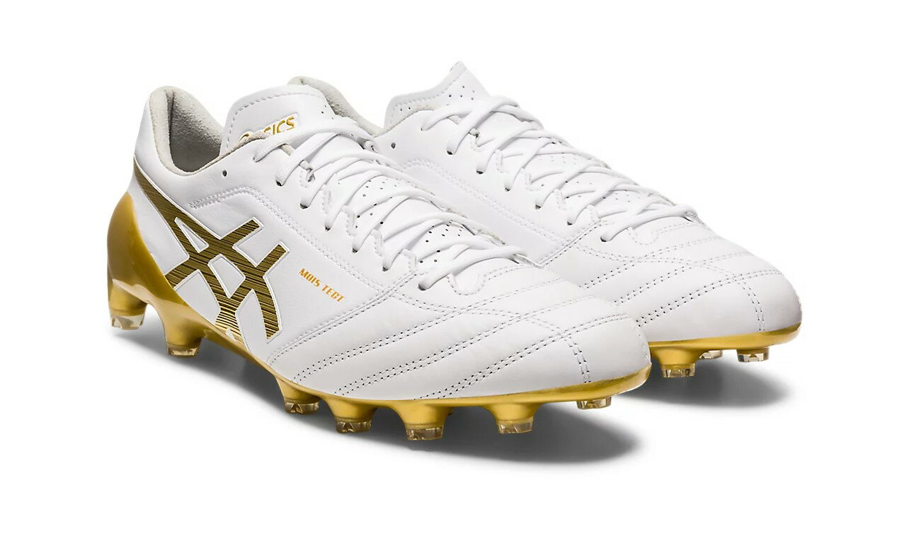 【アシックス スパイク】DS LIGHT X-FLY4 122/ホワイト×リッチゴールド 1101A006-122 サッカー フットサル asics DSライト